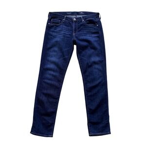 AG Adriano Goldschmied Dark Indigo Straight Leg Jeans